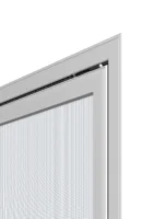 Nahaufnahme eines modernen Insektenschutzgitters für Fenster